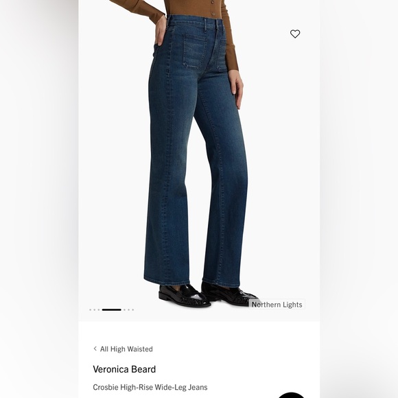 Veronica Beard Crosbie Wide-Leg Jeans - Picture 1 of 9